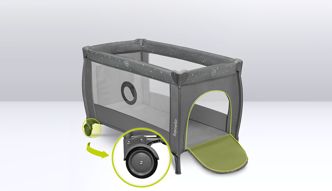 łóżeczko na kółkach